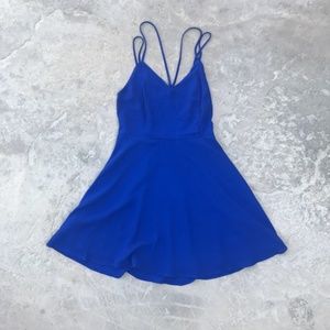 Royal Blue Cross back Dress